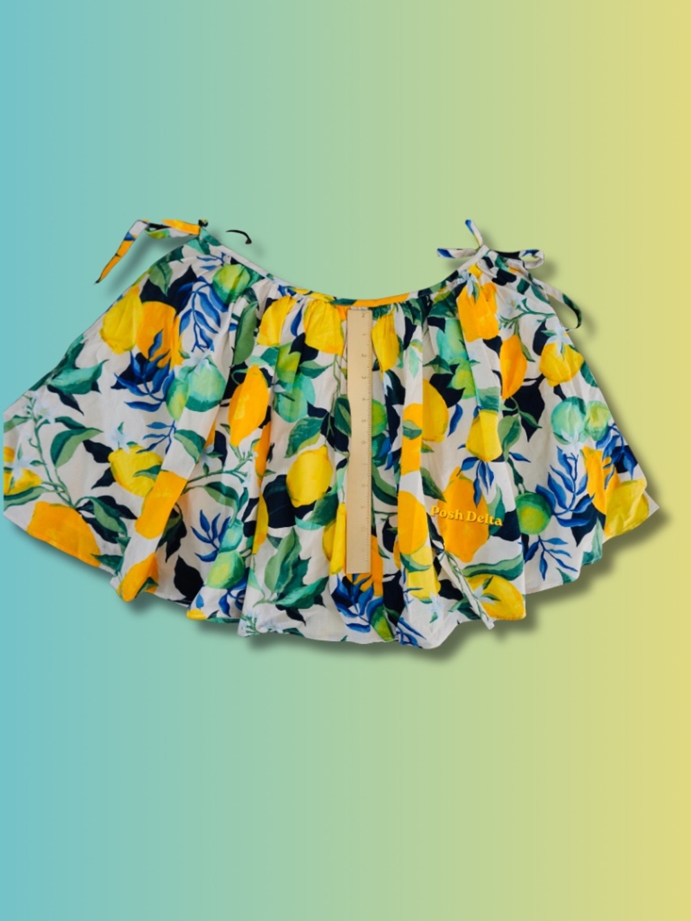 H&M Lemon Print Mini Skirt